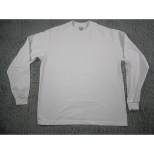 Shaka Wear Shirt Adult XL White Long Sleeve Streetwear Super Max Heavy Cotton Te